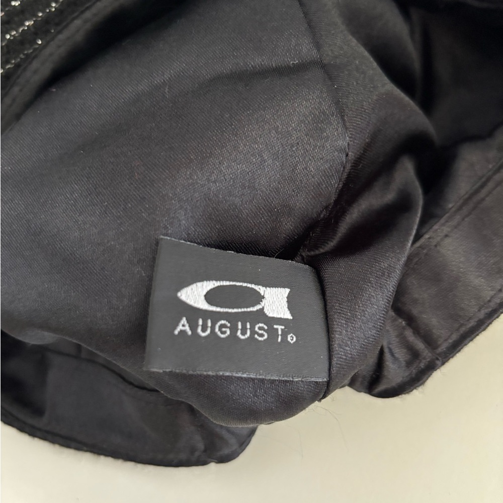 NWOT August Black & Silver Striped Cadet Cap - Picture 5 of 5